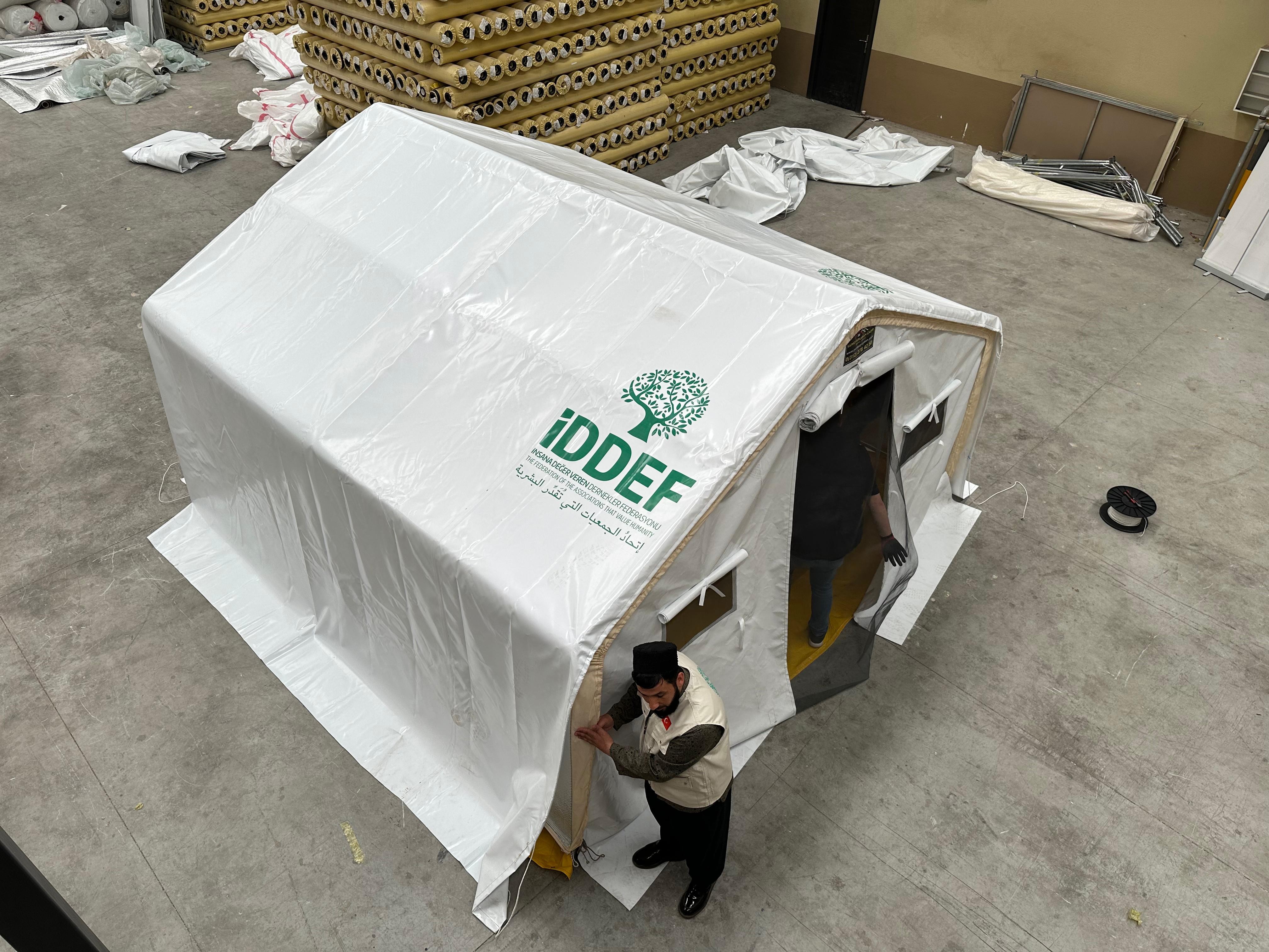 İDDEF’ten Gazze İçin Çadır Ol Kampanyası