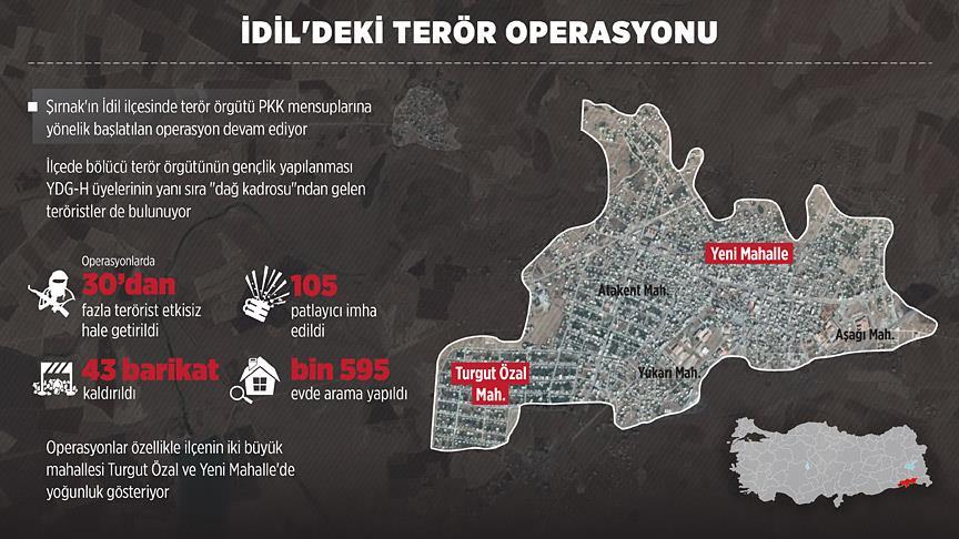 İdil'de terör operasyonları sürüyor