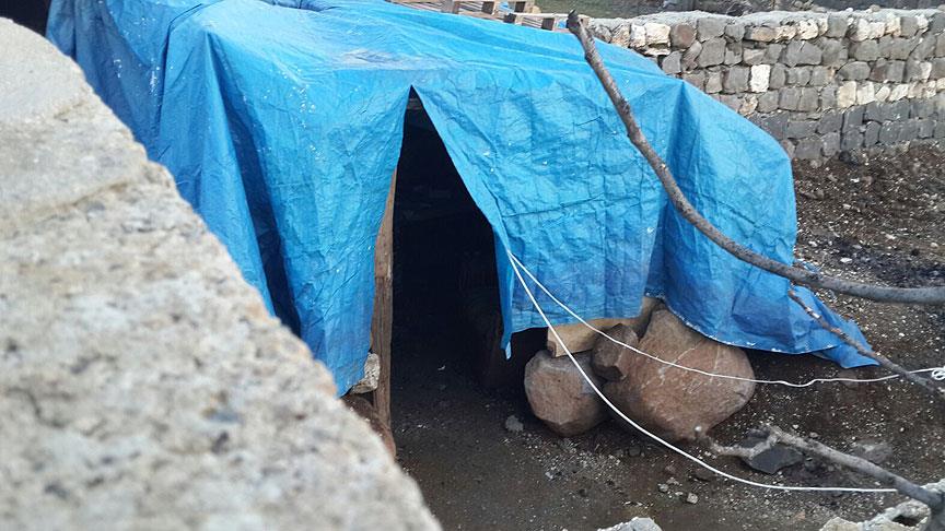 İdil'de teröristler tarafından karargah olarak kullanılan 2 ev ortaya çıkarıldı