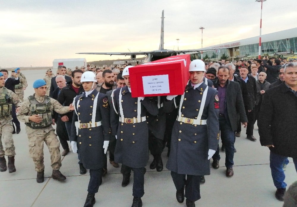 İdlib şehidi Adıyaman’da törenle karşılandı 