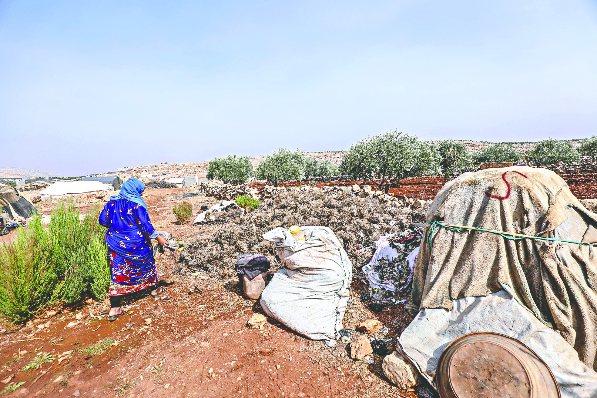 İdlib’de kamplardaki siviller zorlu kışa hazırlanıyor