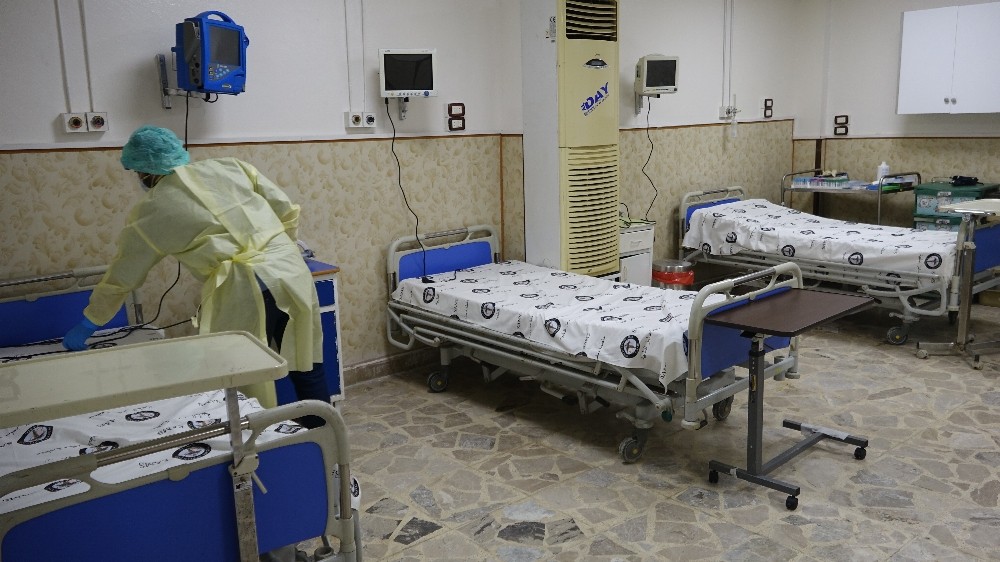 İdlib’de korona virüs hastaları için hastane açıldı 