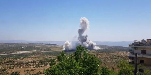 İdlib'de TSK konvoyunun geçişi sırasında patlama! Yaralılar var