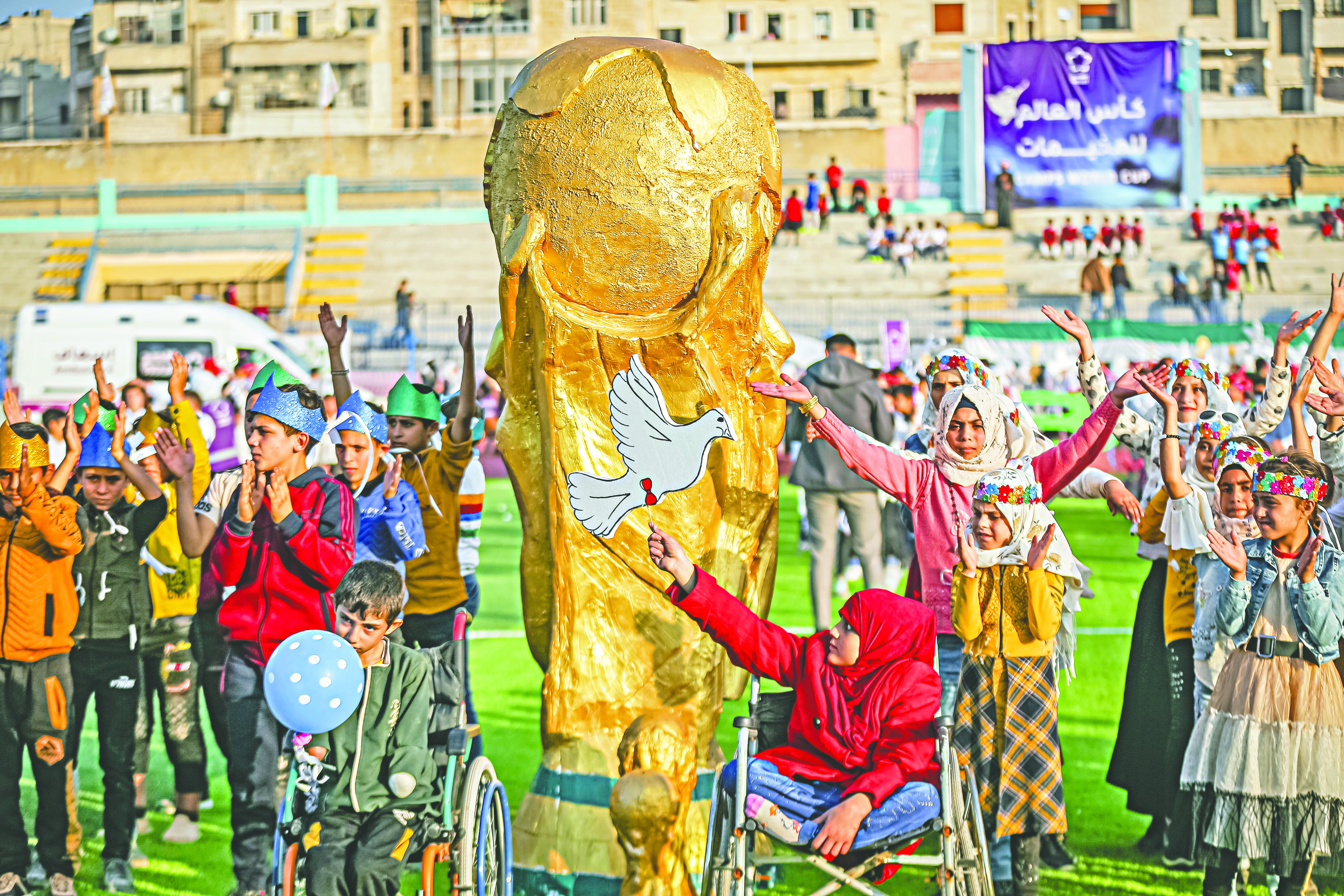 İdlib’deki çocukların ‘Kamplar Dünya Kupası’ heyecanı başladı