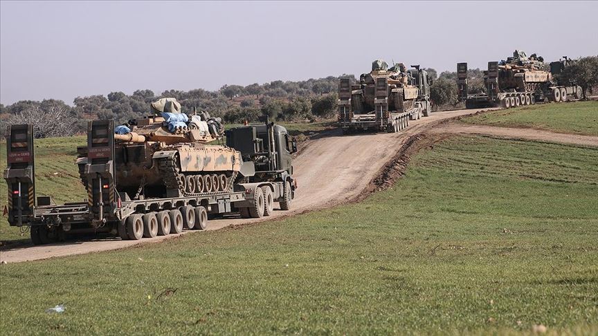 İdlib'deki gözlem noktalarına 150 araçlık sevkiyat