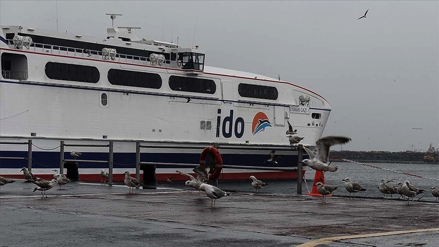 İDO, olumsuz hava koşulları nedeniyle bazı seferlerini iptal etti