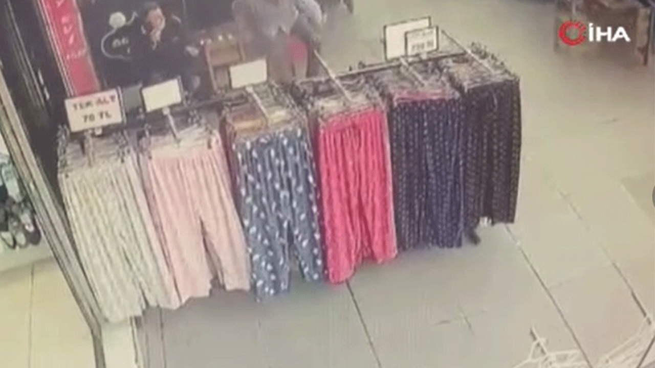 İETT otobüsü dükkana böyle girdi!