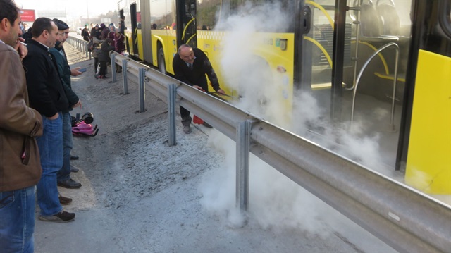 İETT otobüsünde korku dolu dakikalar