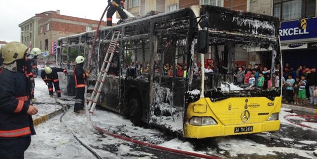 İETT otobüsüne taşlı saldırı!
