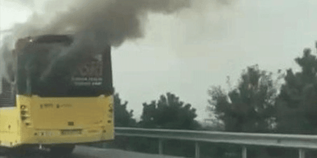İETT'de çıkan yangın paniğe neden oldu
