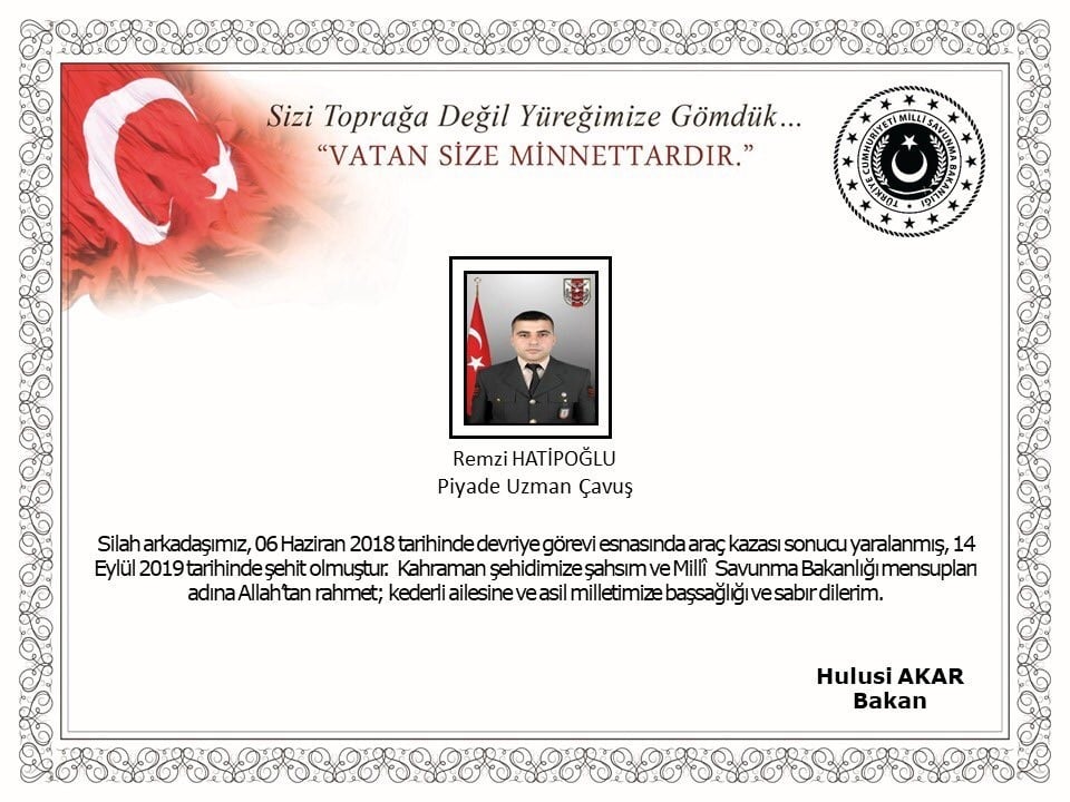 Iğdır’da yaralanan asker şehit oldu 