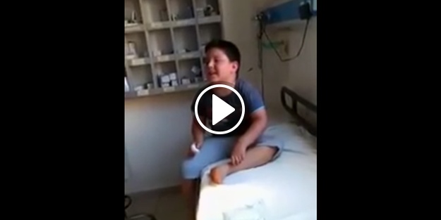 İğneden aşırı derecede korkan çocuk!