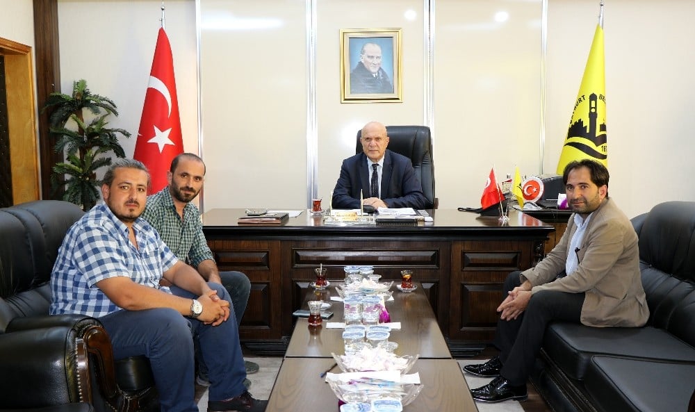 İHA Erzincan Bölge Müdürü Akbuğa, Belediye Başkanı Pekmezci’yi ziyaret etti 