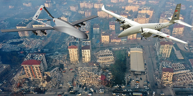 İHA'lardan deprem bölgesine müthiş hizmet