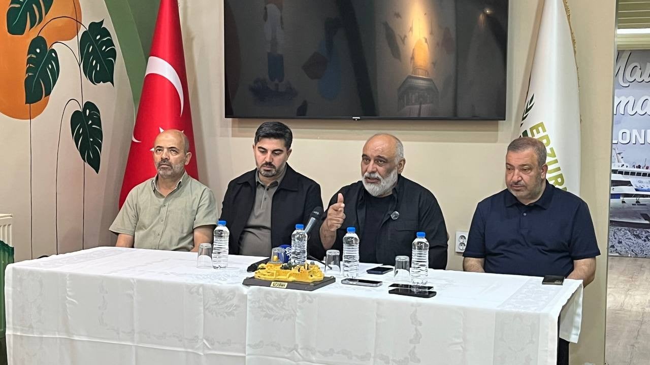 İHH Başkanı Bülent Yıldırım Erzurum’da konuştu: İşgalci İsrail’i dünyada yalnızlaştırmalıyız