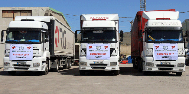 İHH kumanya TIR’ları, Ramazan ayı için Anadolu yollarında