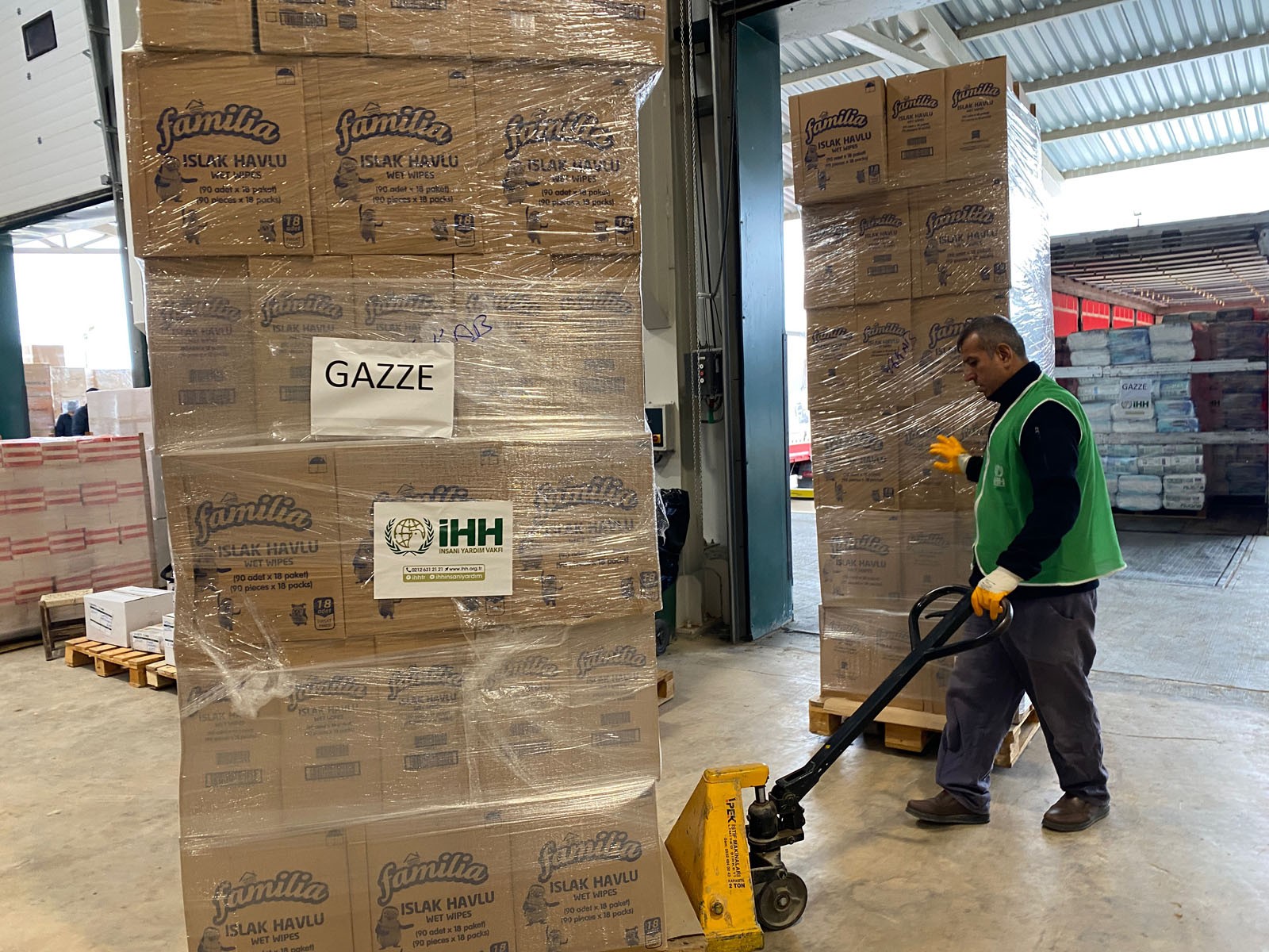 İHH’dan Gazze’ye 8 TIR’lık insani yardım