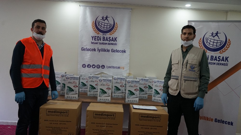 İhtiyaç sahibi 150 aileye solunum cihazı 