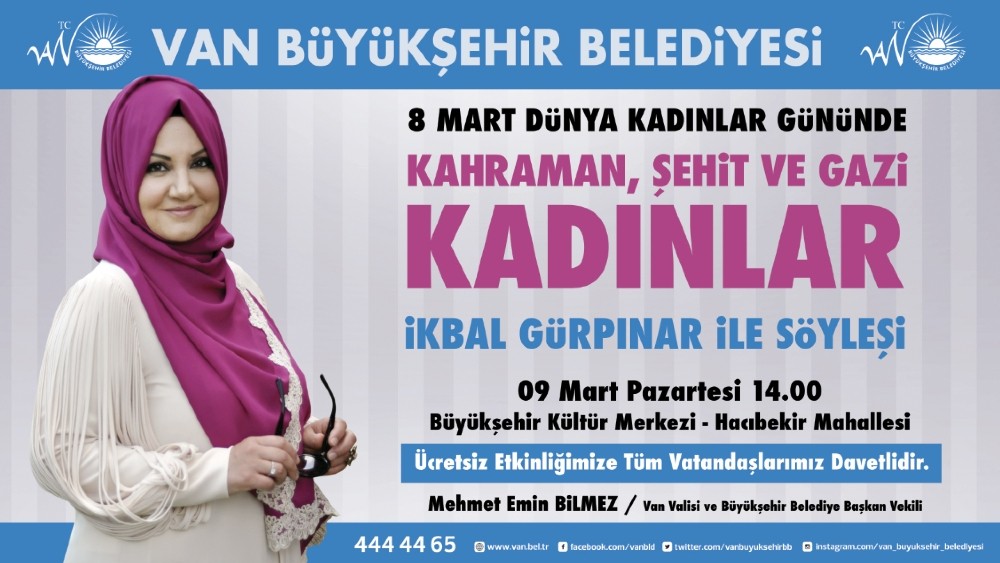 İkbal Gürpınar Vanlı kadınlarla buluşacak 