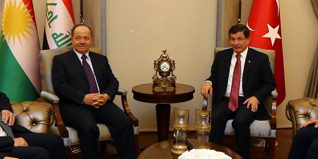 Barzani, Davutoğlu'nu aradı