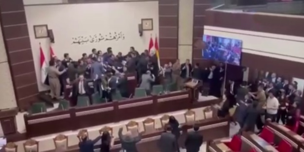 IKBY meclisinde büyük kavga