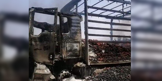 IKBY’de tünelde yangın: 7 araç küle döndü