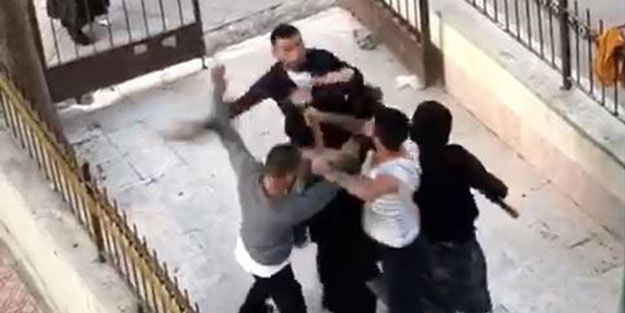 İki aile arasında taşlı sopalı kavga!