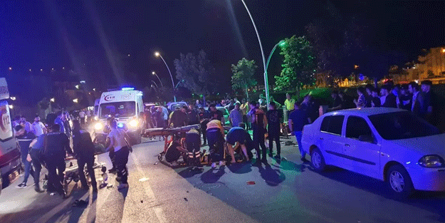 İki motosiklet kafa kafaya çarpıştı: Ölüler var