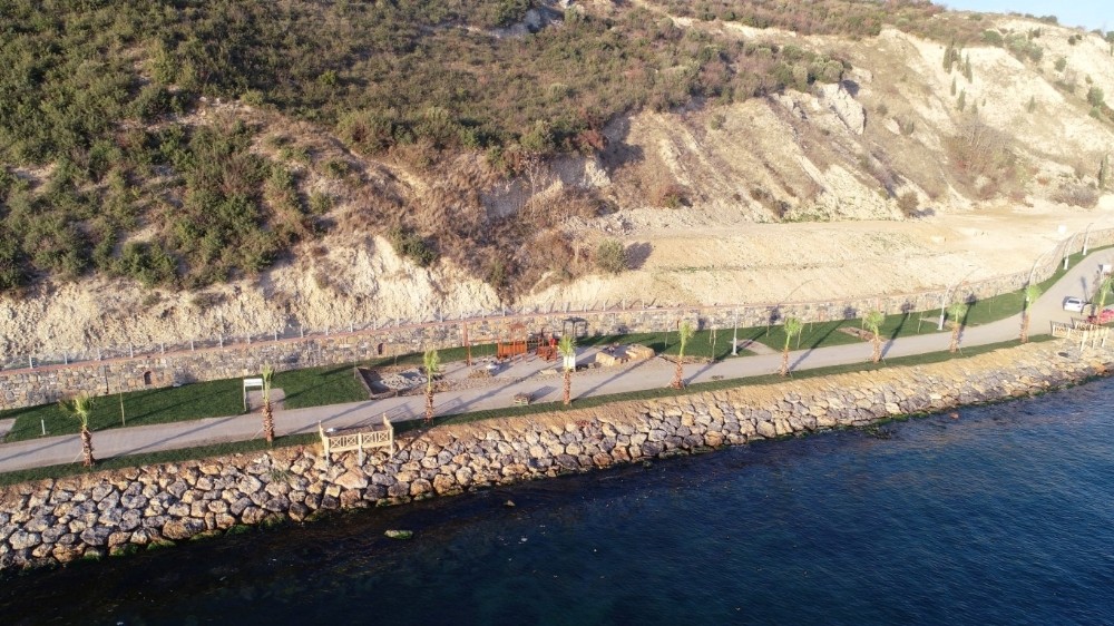 İki sahili birleştiren parkta sona yaklaşılıyor 