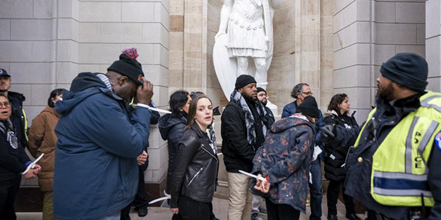 İki yüzlü ABD! Filistin protestosunda 60 gözaltı