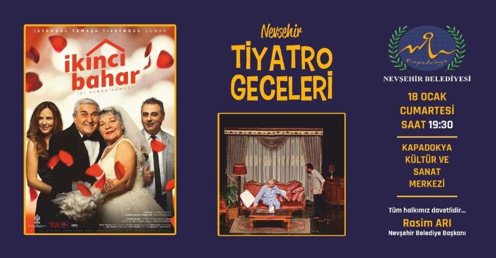 ‘İkinci Bahar’ adlı oyun Cumartesi akşamı sahnelenecek 