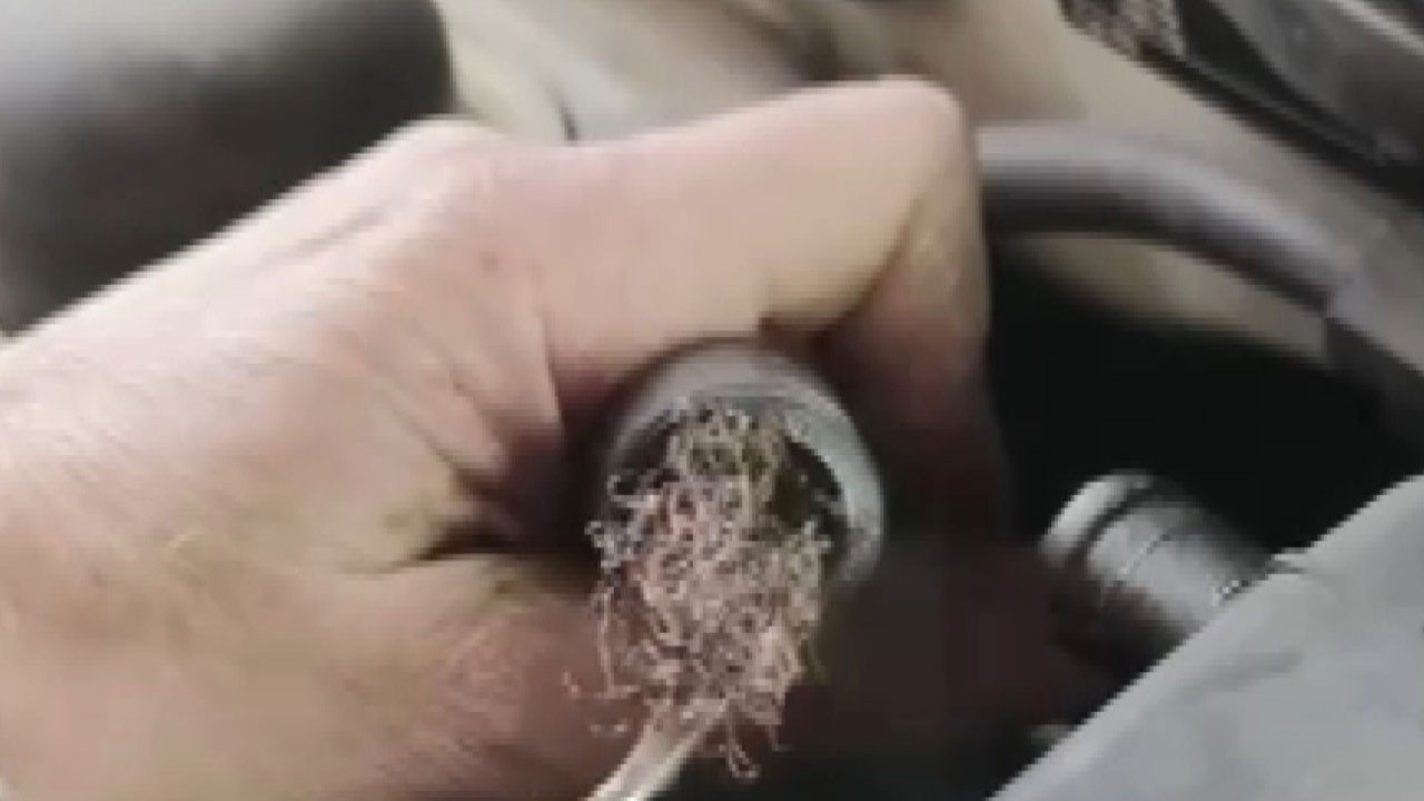 İkinci el araçtaki hile pes dedirtti! Bakın motorun içinden ne çıktı