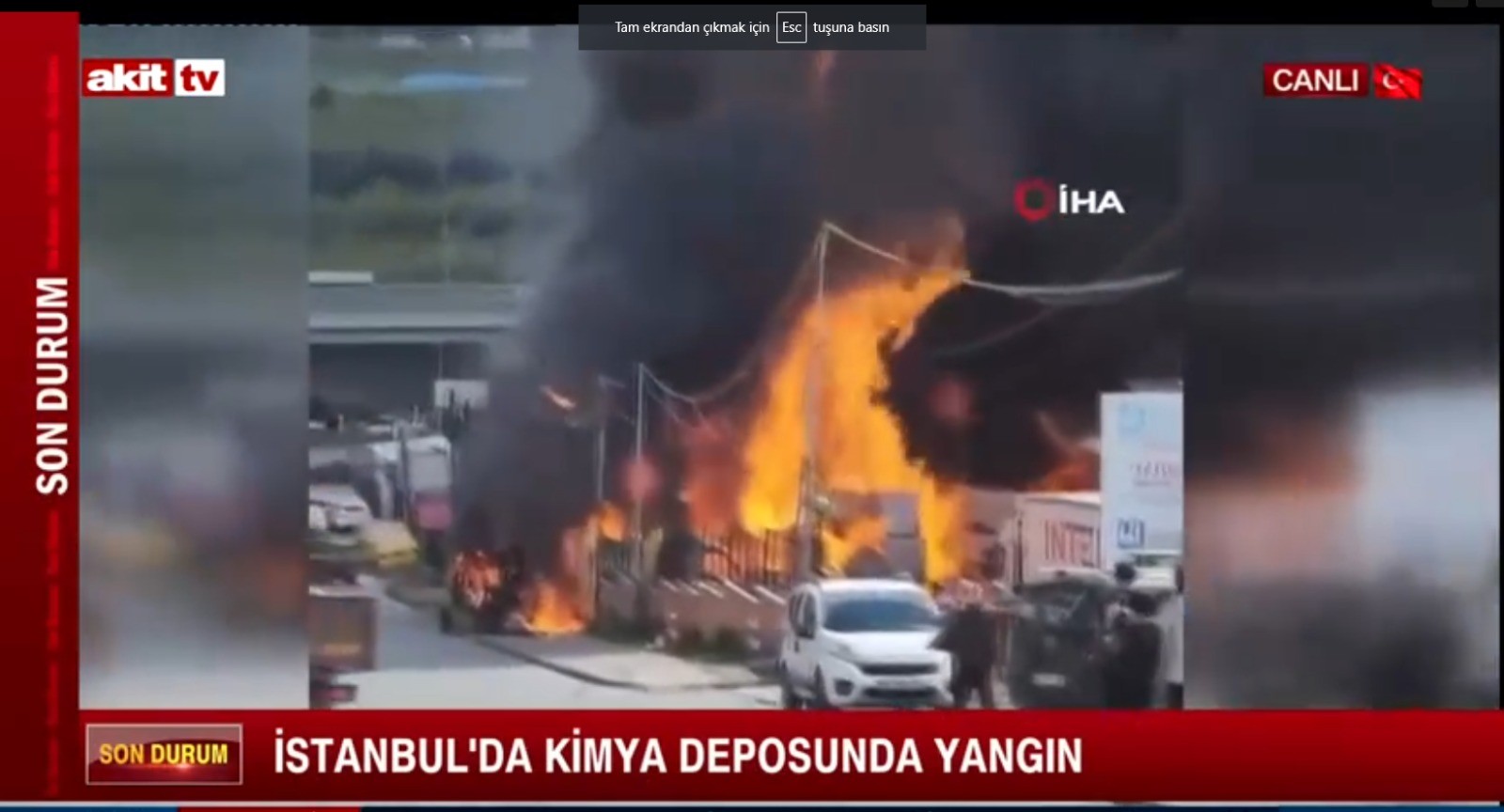 İkitelli'de kimya deposunda yangın paniği! İtfaiye ekipleri sevk edildi