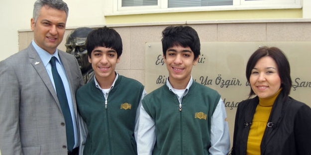 İkiz kardeşlerin TEOG başarısı