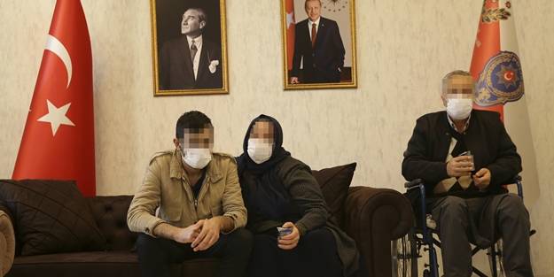 İkna çalışmaları sonucu teslim olan terörist ailesiyle buluşturuldu