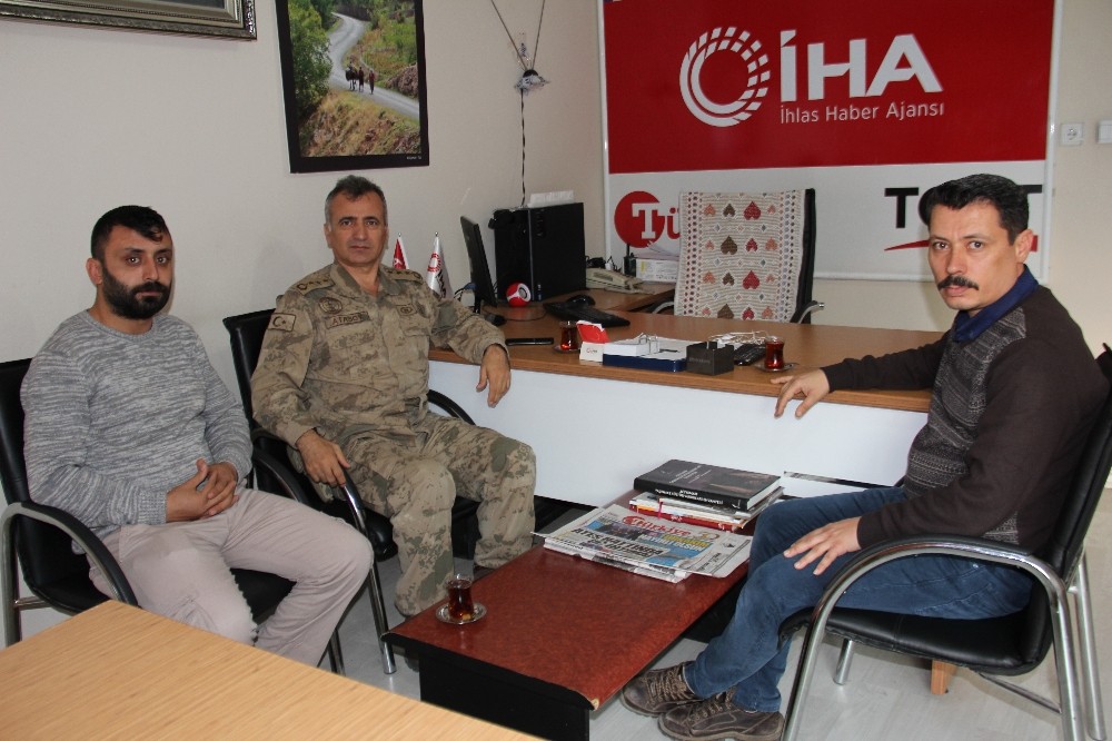 İl Jandarma Komutanı Atasoy’dan İHA’ya ziyaret 