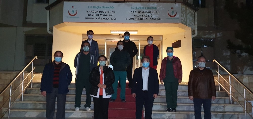 İl Sağlık Müdürü Benli filyasyon ekibini ziyaret etti 