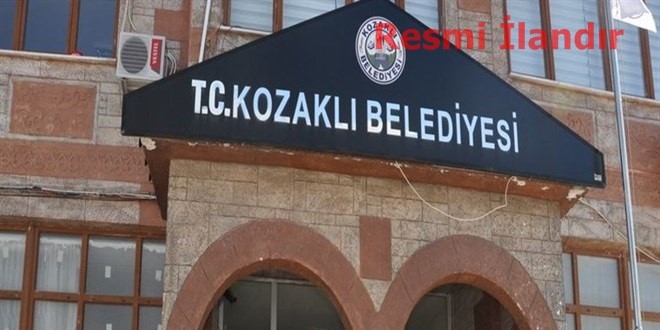 İLAN KOZAKLI BELEDİYE BAŞKANLIĞINDAN