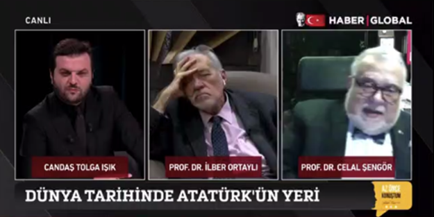 İlber Ortaylı 'Mustafa Kemal' konuşulurken uyuya kaldı