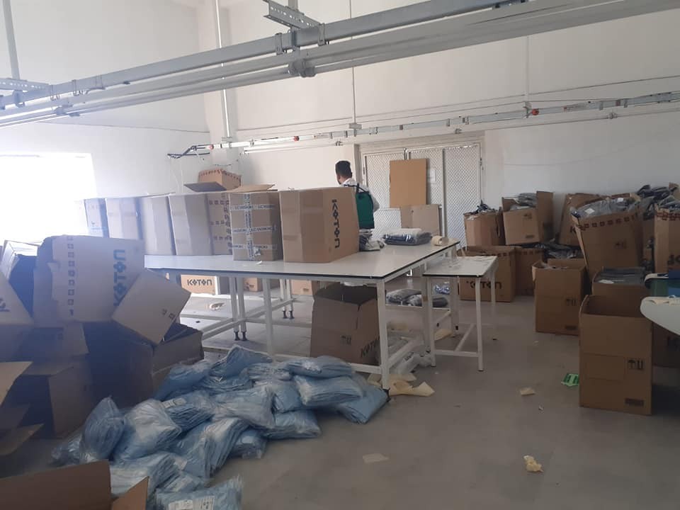 İlçe merkezindeki fırınlar dezenfekte edildi 