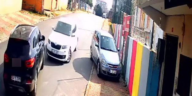 İlginç kaza kamerada