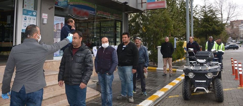 İliç Belediyesi’nde ’ateş ölçümü’ 