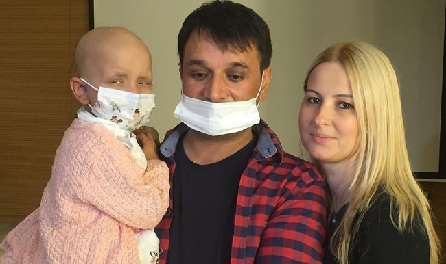 İlik nakli olan küçük Berfin Güneş sağlığına kavuştu