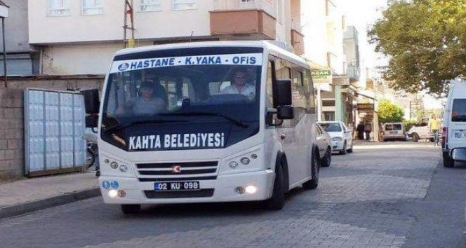 İlk ders günü Kahta Belediyesi araçları ücretsiz ulaşım hizmeti verecek 
