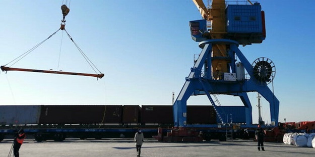 İlk ihracat treni Kazakistan’a ulaştı