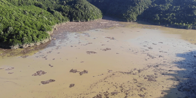 İlk kez oluyor! Hasanlar Barajında tarihi görüntü