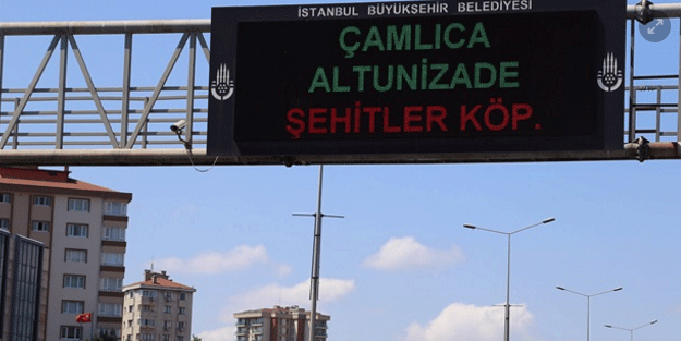 İlk kez 'Şehitler Köprüsü' yazıldı