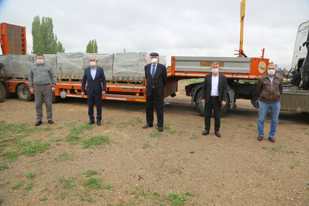 İlk kilit taşı teslimi yapıldı 