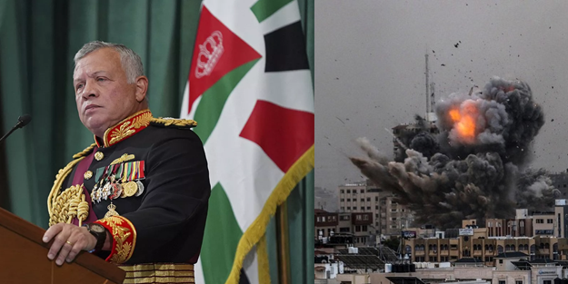 İlk o 'cesaret' etti! Ürdün kralı Gazze'ye ulaşılması için emir verdi!