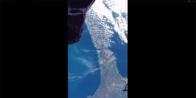 İlk Türk astronot Gezeravcı çekti! İşte uzay istasyonundan İstanbul Boğazı